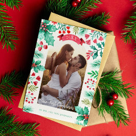 Unser erstes Verheiratetes Foto zu Weihnachten