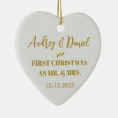 Unser erstes Verheiratetes Weihnachtsgeschenk - Go Keramik Ornament (Rechts)