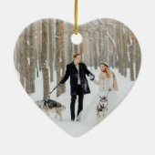 Unser erstes Verheiratetes Weihnachtsgeschenk - Go Keramik Ornament (Hinten)