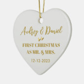 Unser erstes Verheiratetes Weihnachtsgeschenk - Go Keramik Ornament (Links)