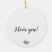 Unser erstes Verheiratetes Weihnachtsgeschmack Mr. Keramik Ornament (Hinten)