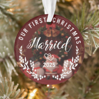 Unser erstes Verheiratetes Weihnachtsjahr - indivi Ornament