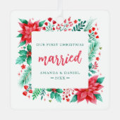 Unser erstes Verheiratetes Weihnachtsschmuck (Vorderseite)