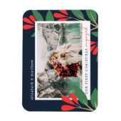 Unser erstes Verlobtes Foto in zeitgenössischen Fo Magnet (Vertikal)