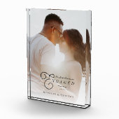 Unser erstes Verlobtes klassisches Minimal-Foto Fotoblock (Rechts)