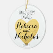 Unser erstes verlobtes Weihnachten oder verzieren Keramikornament (Links)