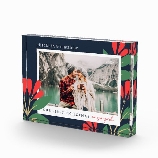 Unser erstes Verlobtes Weihnachtsblatt Fotoblock (Rechts)