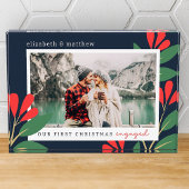 Unser erstes Verlobtes Weihnachtsblatt Fotoblock
