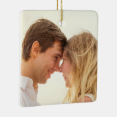 Unser erstes Verlobtes Weihnachtsgeschenk Keramikornament (Rechts)