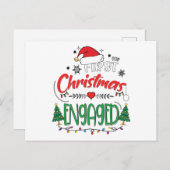 Unser erstes Verlobtes Weihnachtspaar Postkarte (Vorne/Hinten)