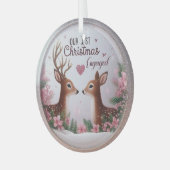 Unser erstes verlobtes Weihnachtsschmuck (Vorderseite links)