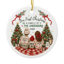 Unser erstes Weihnachten als Familie mit 3 Persone