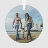 Unser erstes Weihnachten als Familie von 3 Koala B Ornament (Rückseite)