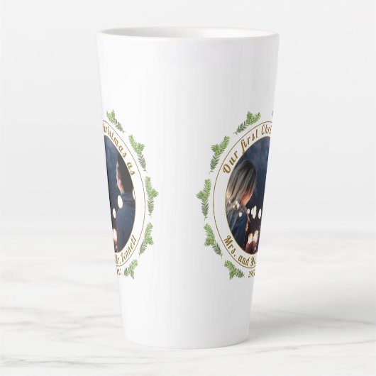 Unser erstes Weihnachten als Frau. & Mr. Script Fo Milchtasse (Vorderseite)