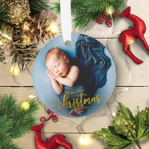 Unser erstes Weihnachten als Großeltern Elegantes Ornament