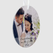 Unser erstes Weihnachten als Herr u. Frau Ornament (Vorderseite)