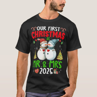 Unser erstes Weihnachten als Herr und Frau 2025 Pa T-Shirt