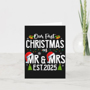 Unser erstes Weihnachten als Herr und Frau 2025 Ve Karte