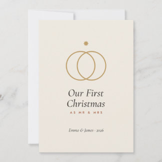 Unser erstes Weihnachten als Herr und Frau Card, F Einladung