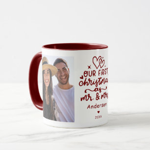 Unser erstes Weihnachten als Herr und Frau Foto We Tasse