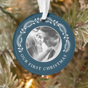 Unser erstes Weihnachten als Herr und Frau Hochzei Ornament