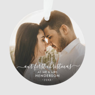 Unser erstes Weihnachten als Herr und Frau (oder a Ornament