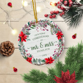 Unser erstes Weihnachten als Mr. & Mrs. 2020 Rusti Keramik Ornament