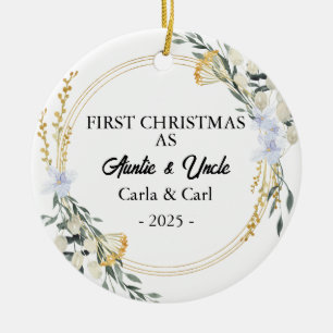 Unser erstes Weihnachten als Tante & Onkel, neue T Keramik Ornament