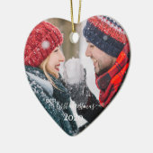 Unser erstes Weihnachten, ein paar Fotos Keramik Ornament (Links)