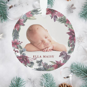 Unser erstes Weihnachten Großeltern Baby-Foto Ornament