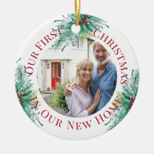 Unser erstes Weihnachten im neuen Zuhause - Benutz Keramik Ornament