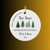 Unser erstes Weihnachten im neuen Zuhause-Foto Keramik Ornament