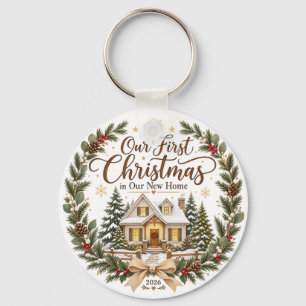 Unser erstes Weihnachten in unserem neuen Zuhause Schlüsselanhänger