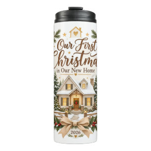 Unser erstes Weihnachten in unserem neuen Zuhause  Thermosbecher