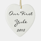 Unser erstes Weihnachten Keramikornament (Rechts)