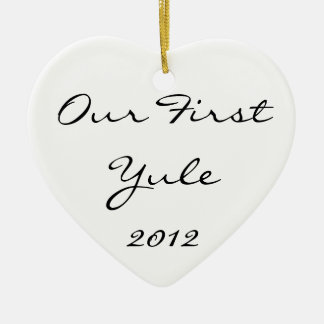 Unser erstes Weihnachten Keramikornament