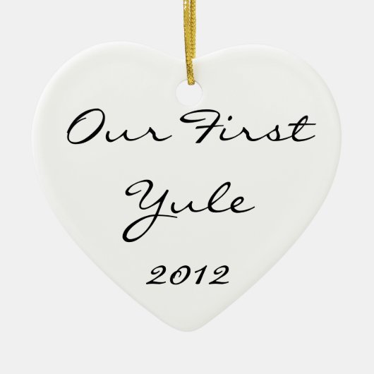 Unser erstes Weihnachten Keramikornament (Vorne)