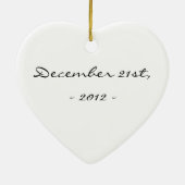 Unser erstes Weihnachten Keramikornament (Hinten)