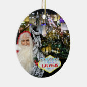 Unser erstes Weihnachten Las Vegas Keramik Ornament (Rechts)