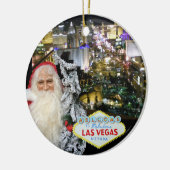 Unser erstes Weihnachten Las Vegas Keramik Ornament (Links)