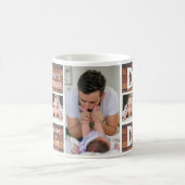 Unser erstes Weihnachten New Dad 7 Foto Collage Ho Kaffeetasse (Mittel)