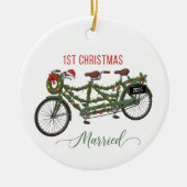 Unser erstes Weihnachten Verheiratet 2025 | Niedli Keramik Ornament (Vorne)