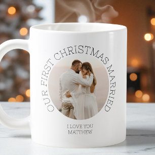 Unser erstes Weihnachten verheiratet Foto des fris Kaffeetasse