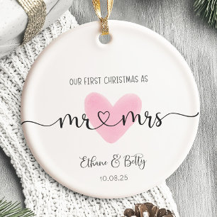 Unser erstes Weihnachten verheiratet Ornament Herr