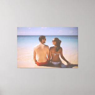 Unser erstes Weihnachten verlobt 2024 Hochzeitsdek Leinwanddruck