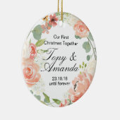 Unser erstes Weihnachten verzieren zusammen Keramik Ornament (Rechts)