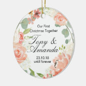 Unser erstes Weihnachten verzieren zusammen Keramik Ornament (Links)