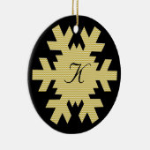 "Unser erstes Weihnachten" - w/Namen und Monogramm Keramikornament (Rechts)