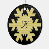 "Unser erstes Weihnachten" - w/Namen und Monogramm Keramikornament (Links)