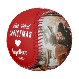 Unser erstes Weihnachten zusammen 2 Fotos Baseball